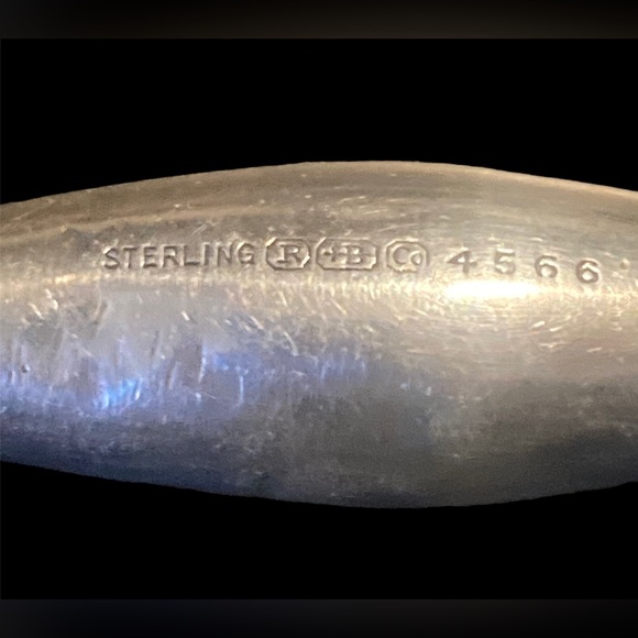 Antique sterling 925 baby rattle R.Blackinton Company sterling dumbbell rattle - Picture 5 of 9